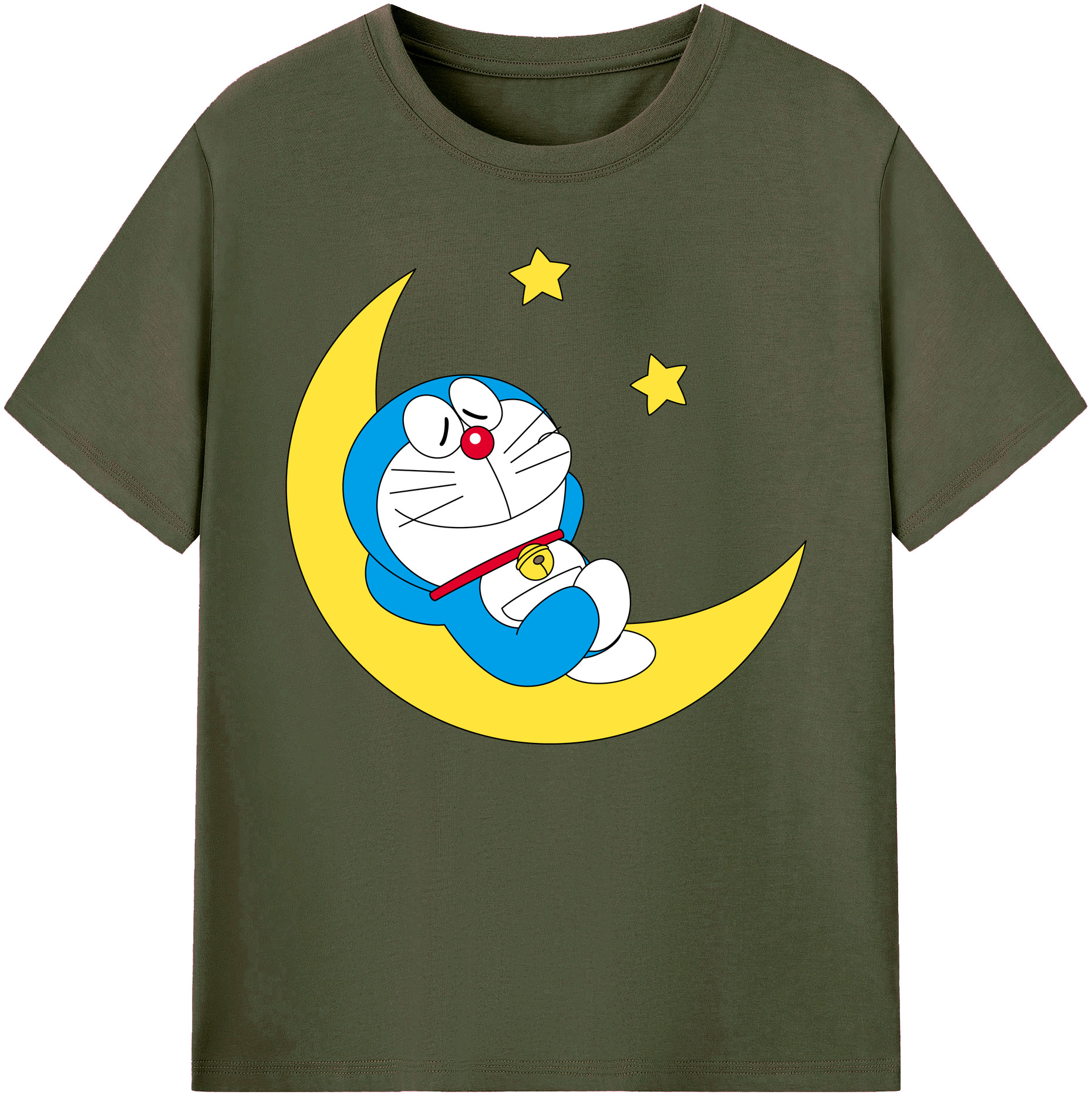 （画像用） ドラえもん Doraemon 綿100％ メンズ半袖Tシャツ｜肌触りやわらか＆通気性